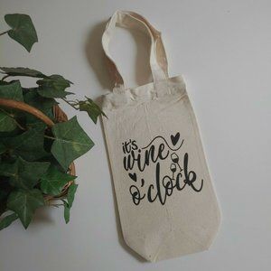Wine Canvas Tote Bag, Canvas Tote Bag, Wine Gift